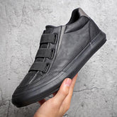 Breathable casual low-top leather shoes