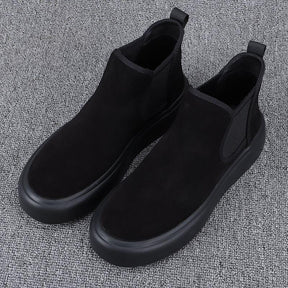 Men's high top slip-on boots