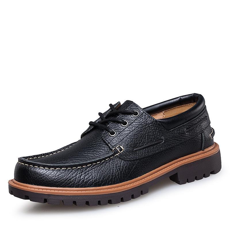 Men's soft leather shoes