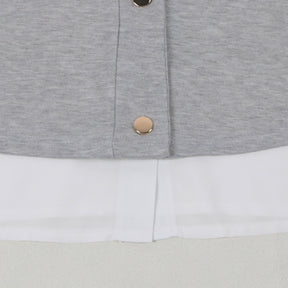 Knitted Fake Shirt 2pc Set