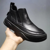 Men's Black Premium Leather Boots