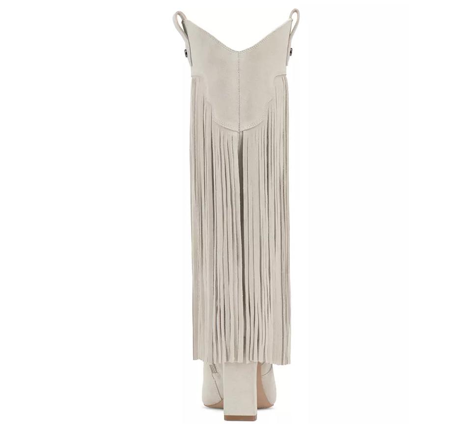 Wide-Calf Fringe Cowboy Boots