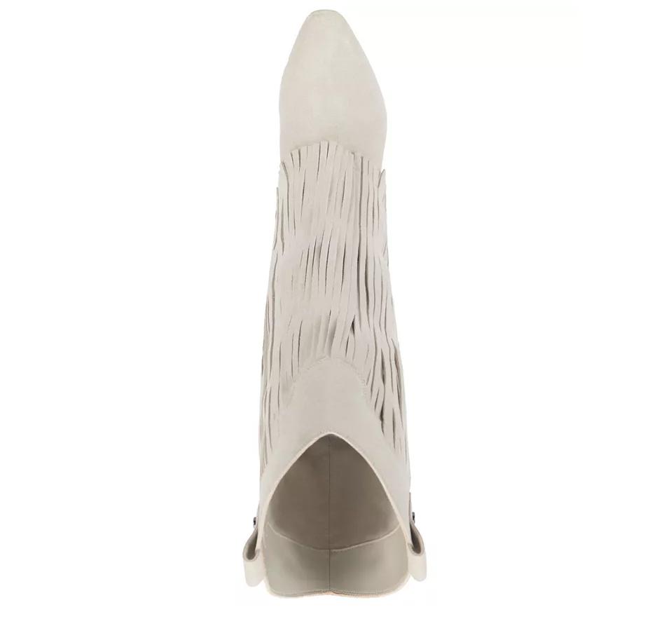 Wide-Calf Fringe Cowboy Boots